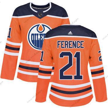 Adidas Edmonton Oilers #21 Andrew Ference Oranssi Kotiottelu Aito Ommeltu NHL Paita – Naisten