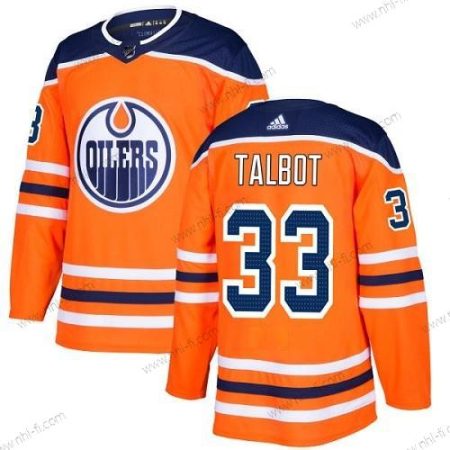 Adidas Edmonton Oilers #33 Cam Talbot Oranssi Kotiottelu Aito Ommeltu NHL Paita – Nuoret