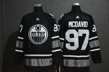 Adidas Edmonton Oilers 97 Connor Mcdavid Musta 2019 NHL All-Star Game Paita – Miesten