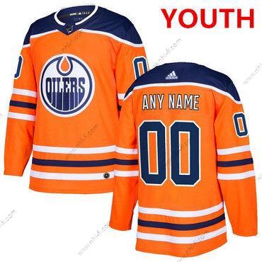 Adidas Edmonton Oilers Räätälöidyt Aito Oranssi Kotiottelu NHL Paita – Nuoret