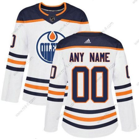 Adidas Edmonton Oilers Räätälöidyt NHL Aito Valkoinen Paita – Naisten