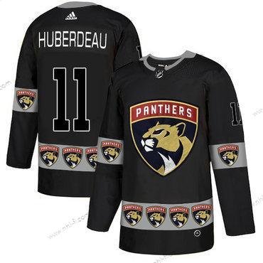 Adidas Florida Panthers #11 Jonathan Huberdeau Musta Maajoukkue Logos Paita – Miesten