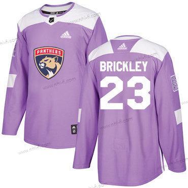 Adidas Florida Panthers #23 Connor Brickley Violetti Aito Taistelee syöpää vastaan Ommeltu NHL Paita – Miesten