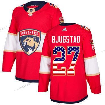 Adidas Florida Panthers #27 Nick Bjugstad Punainen Kotiottelu Aito USA Flag Ommeltu NHL Paita – Miesten