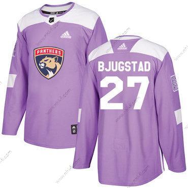 Adidas Florida Panthers #27 Nick Bjugstad Violetti Aito Taistelee syöpää vastaan Ommeltu NHL Paita – Miesten