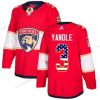 Adidas Florida Panthers #3 Keith Yandle Punainen Kotiottelu Aito USA Flag Ommeltu NHL Paita – Miesten