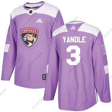 Adidas Florida Panthers #3 Keith Yandle Violetti Aito Taistelee syöpää vastaan Ommeltu NHL Paita – Miesten