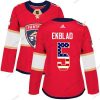 Adidas Florida Panthers #5 Aaron Ekblad Punainen Kotiottelu Aito USA Flag Ommeltu NHL Paita – Naisten