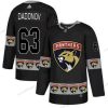 Adidas Florida Panthers #63 Evgenii Dadonov Musta Maajoukkue Logos Paita – Miesten