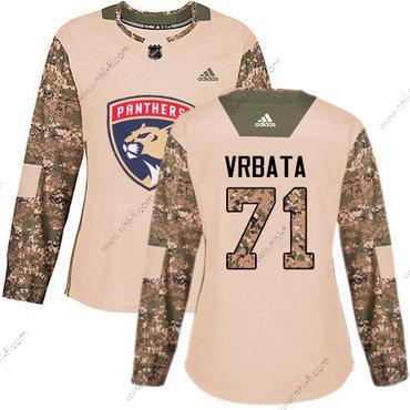 Adidas Florida Panthers #71 Radim Vrbata Maastokuvio Aito 2017 Veterans Day Ommeltu NHL Paita – Naisten