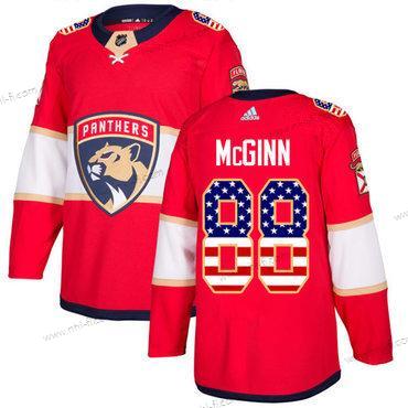 Adidas Florida Panthers #88 Jamie Mcginn Punainen Kotiottelu Aito USA Flag Ommeltu NHL Paita – Miesten