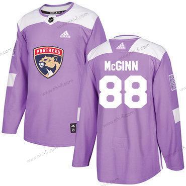 Adidas Florida Panthers #88 Jamie Mcginn Violetti Aito Taistelee syöpää vastaan Ommeltu NHL Paita – Miesten