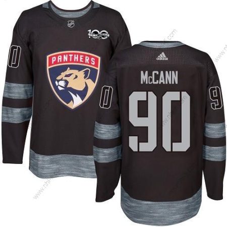 Adidas Florida Panthers #90 Jared Mccann Musta 1917-2017 100th Vuosipäivä Ommeltu NHL Paita – Miesten