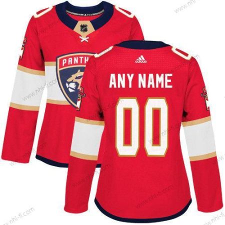 Adidas Florida Panthers Räätälöidyt Aito Punainen Kotiottelu NHL Paita – Naisten