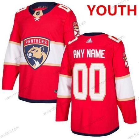 Adidas Florida Panthers Räätälöidyt Aito Punainen Kotiottelu NHL Paita – Nuoret