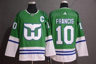 Adidas Hartford Whalers #10 Ron Francis Vihreä Paita – Miesten