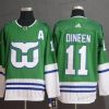 Adidas Hartford Whalers #11 Kevin Dineen Vihreä Valkoinen Paita – Miesten