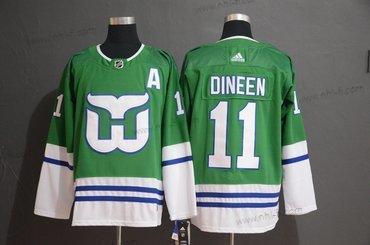 Adidas Hartford Whalers #11 Kevin Dineen Vihreä Valkoinen Paita – Miesten