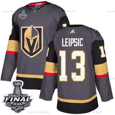 Adidas Kultaen Knights #13 Brendan Leipsic Harmaa Kotiottelu Aito 2018 Stanley Cup Final Ommeltu NHL Paita – Miesten