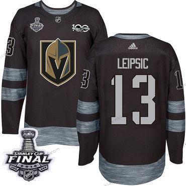 Adidas Kultaen Knights #13 Brendan Leipsic Musta 1917-2017 100th Vuosipäivä 2018 Stanley Cup Final Ommeltu NHL Paita – Miesten