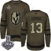 Adidas Kultaen Knights #13 Brendan Leipsic Vihreä Salute to Service 2018 Stanley Cup Final Ommeltu NHL Paita – Miesten