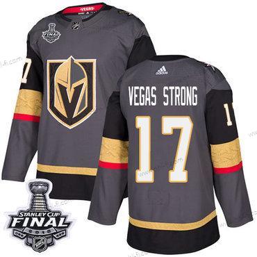 Adidas Kultaen Knights #17 Vegas Strong Harmaa Kotiottelu Aito 2018 Stanley Cup Final Ommeltu NHL Paita – Miesten