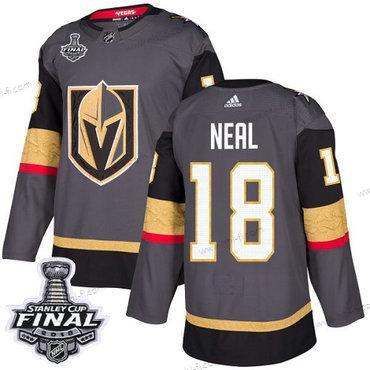 Adidas Kultaen Knights #18 James Neal Harmaa Kotiottelu Aito 2018 Stanley Cup Final Ommeltu NHL Paita – Miesten