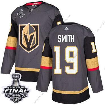 Adidas Kultaen Knights #19 Reilly Smith Harmaa Kotiottelu Aito 2018 Stanley Cup Final Ommeltu NHL Paita – Miesten