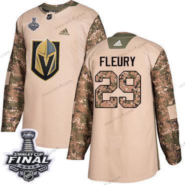 Adidas Kultaen Knights #29 Marc-Andre Fleury Maastokuvio Aito 2017 Veterans Day 2018 Stanley Cup Final Ommeltu NHL Paita – Miesten