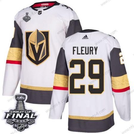 Adidas Kultaen Knights #29 Marc-Andre Fleury Valkoinen Road Aito 2018 Stanley Cup Final Ommeltu NHL Paita – Miesten