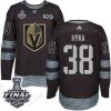 Adidas Kultaen Knights #38 Tomas Hyka Musta 1917-2017 100th Vuosipäivä 2018 Stanley Cup Final Ommeltu NHL Paita – Miesten