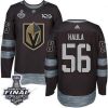 Adidas Kultaen Knights #56 Erik Haula Musta 1917-2017 100th Vuosipäivä 2018 Stanley Cup Final Ommeltu NHL Paita – Miesten