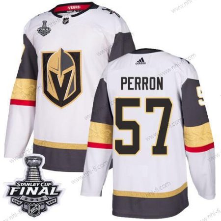 Adidas Kultaen Knights #57 David Perron Valkoinen Road Aito 2018 Stanley Cup Final Ommeltu NHL Paita – Miesten