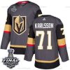 Adidas Kultaen Knights #71 William Karlsson Harmaa Kotiottelu Aito 2018 Stanley Cup Final Ommeltu NHL Paita – Miesten