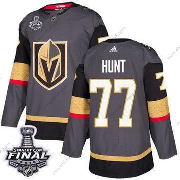 Adidas Kultaen Knights #77 Brad Hunt Harmaa Kotiottelu Aito 2018 Stanley Cup Final Ommeltu NHL Paita – Miesten