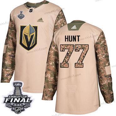 Adidas Kultaen Knights #77 Brad Hunt Maastokuvio Aito 2017 Veterans Day 2018 Stanley Cup Final Ommeltu NHL Paita – Miesten