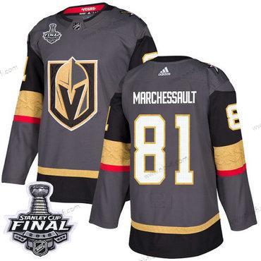 Adidas Kultaen Knights #81 Jonathan Marchessault Harmaa Kotiottelu Aito 2018 Stanley Cup Final Ommeltu NHL Paita – Miesten