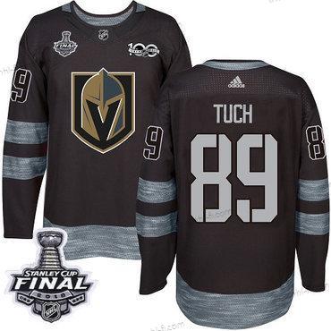 Adidas Kultaen Knights #89 Alex Tuch Musta 1917-2017 100th Vuosipäivä 2018 Stanley Cup Final Ommeltu NHL Paita – Miesten