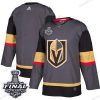 Adidas Kultaen Knights Tyhjä Harmaa Kotiottelu Aito 2018 Stanley Cup Final Ommeltu NHL Paita – Miesten