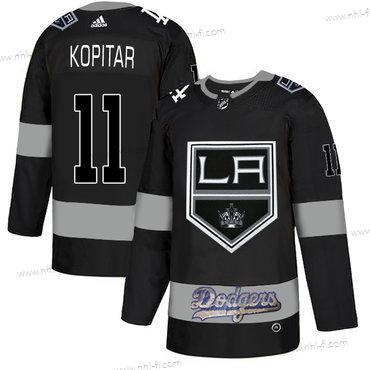 Adidas La Los Angeles Kings With Dodgers 11 Anze Kopitar Musta Paita – Miesten