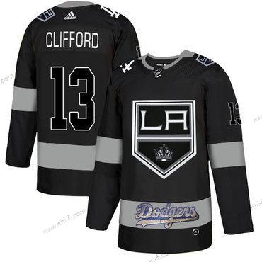 Adidas La Los Angeles Kings With Dodgers 13 Kyle Clifford Musta Paita – Miesten