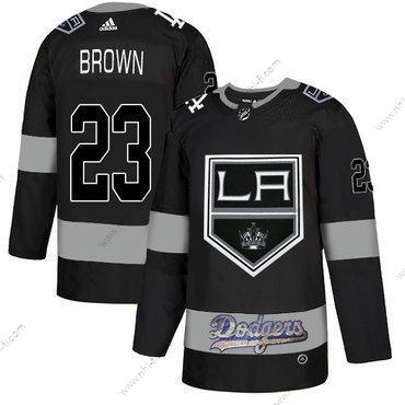 Adidas La Los Angeles Kings With Dodgers 23 Dustin Brown Musta Paita – Miesten