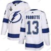 Adidas Lightning #13 Cedric Paquette Valkoinen Road Aito 2020 Stanley Cup Final Ommeltu NHL Paita – Miesten