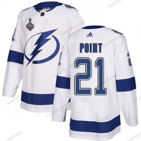 Adidas Lightning #21 Brayden Point Valkoinen Road Aito 2020 Stanley Cup Final Ommeltu NHL Paita – Miesten