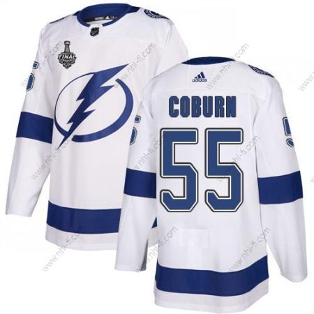 Adidas Lightning #55 Braydon Coburn Valkoinen Road Aito 2020 Stanley Cup Final Ommeltu NHL Paita – Miesten