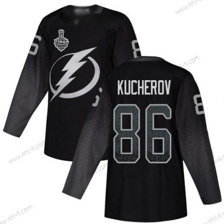 Adidas Lightning #86 Nikita Kucherov Musta Vaihtopaita Aito 2020 Stanley Cup Final Ommeltu NHL Paita – Miesten