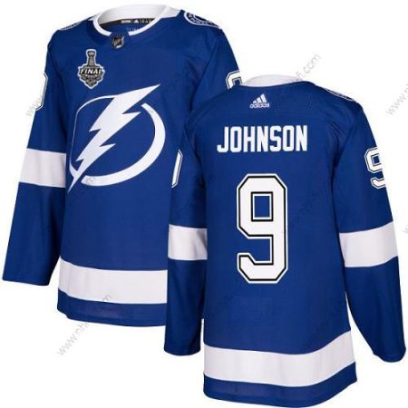 Adidas Lightning #9 Tyler Johnson Sininen Kotiottelu Aito 2020 Stanley Cup Final Ommeltu NHL Paita – Miesten