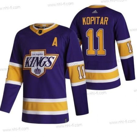 Adidas Los Angeles Kings #11 Anze Kopitar Musta 2020-21 Käänteinen Retro Vaihtopaita NHL Paita – Miesten