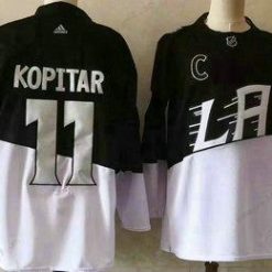 Adidas Los Angeles Kings #11 Anze Kopitar Musta 2020 Stadium Series Ommeltu NHL Paita – Miesten