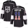 Adidas Los Angeles Kings #11 Anze Kopitar Musta Kotiottelu Aito USA Flag Ommeltu NHL Paita – Miesten